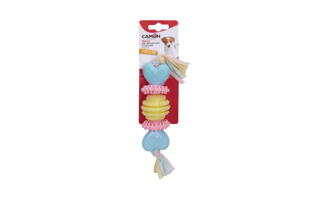 Gioco per Cuccioli "Cuori Anelli Palla" - Camon