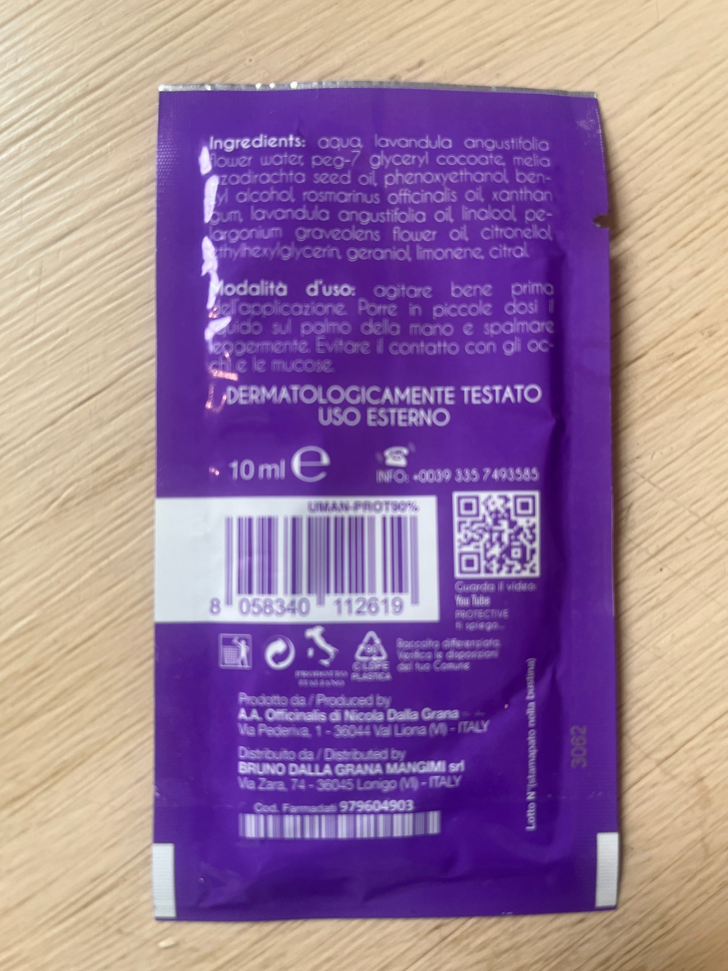 Bustina "Protective Lavanda" 90% - Officinalis