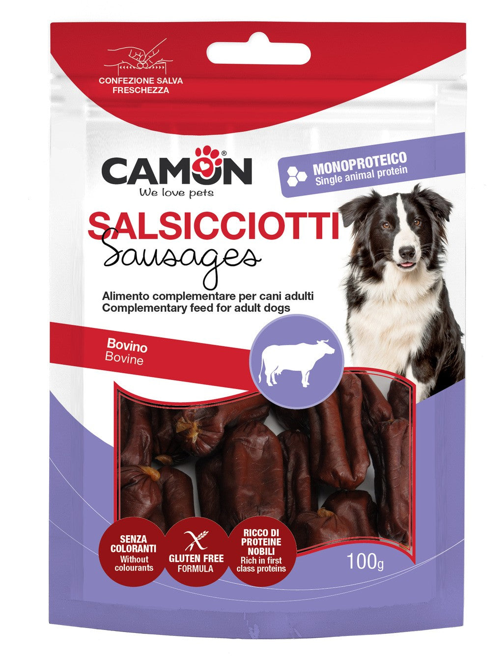 Snack Mini Salsicce di manzo - Camon