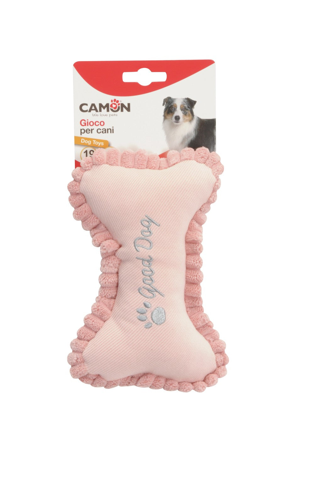 Gioco "Osso in Tessuto" con squeaker - Camon
