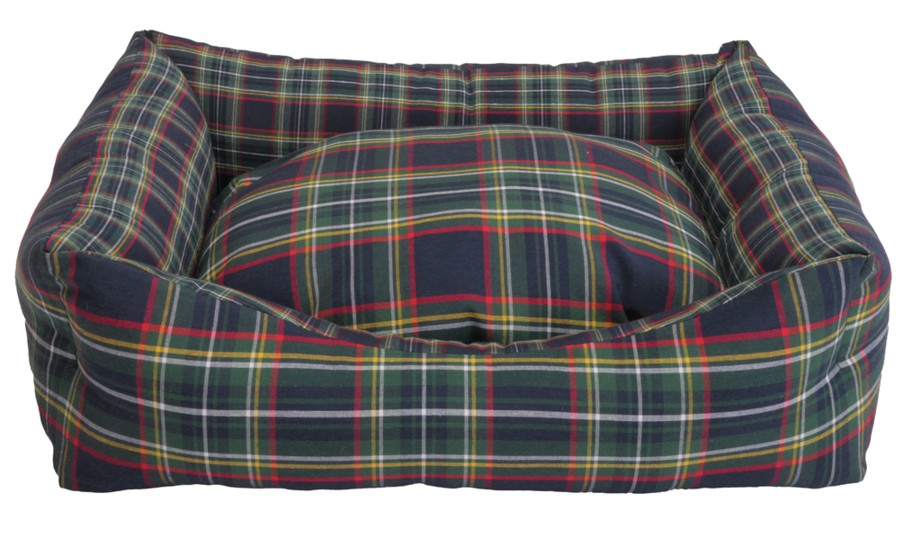 Cuccia divanetto natalizio tartan blu - Camon