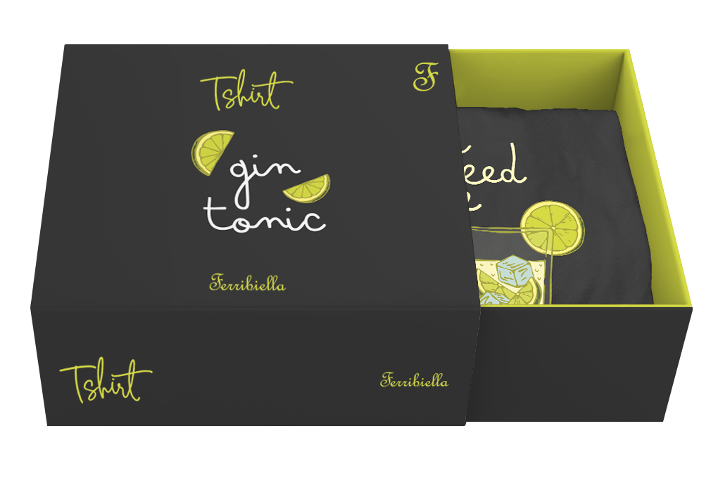 Cofanetto regalo con T-Shirt Me & Gin Tonic per cane – ideale per l’estate