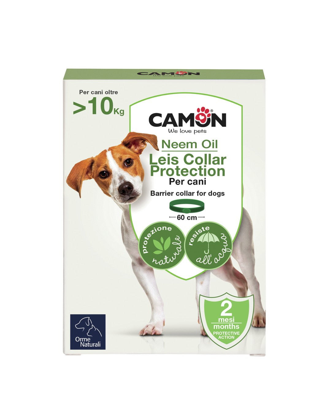 Collare antiparassitario naturale "Leis Barriera all'Olio di Neem" - Orme Naturali Camon