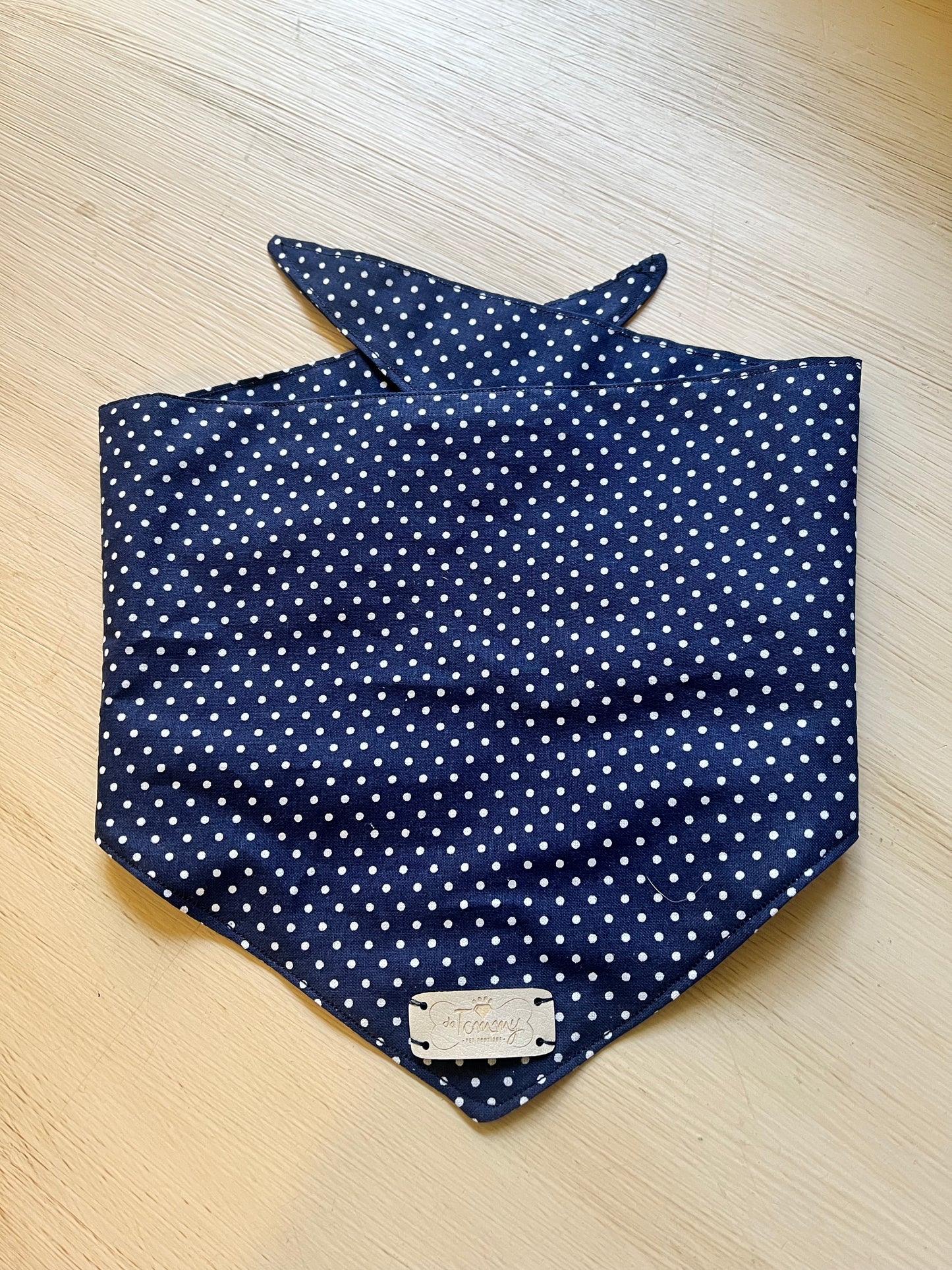 Bandana estiva in cotone a pois - Da Tommy Pet Boutique