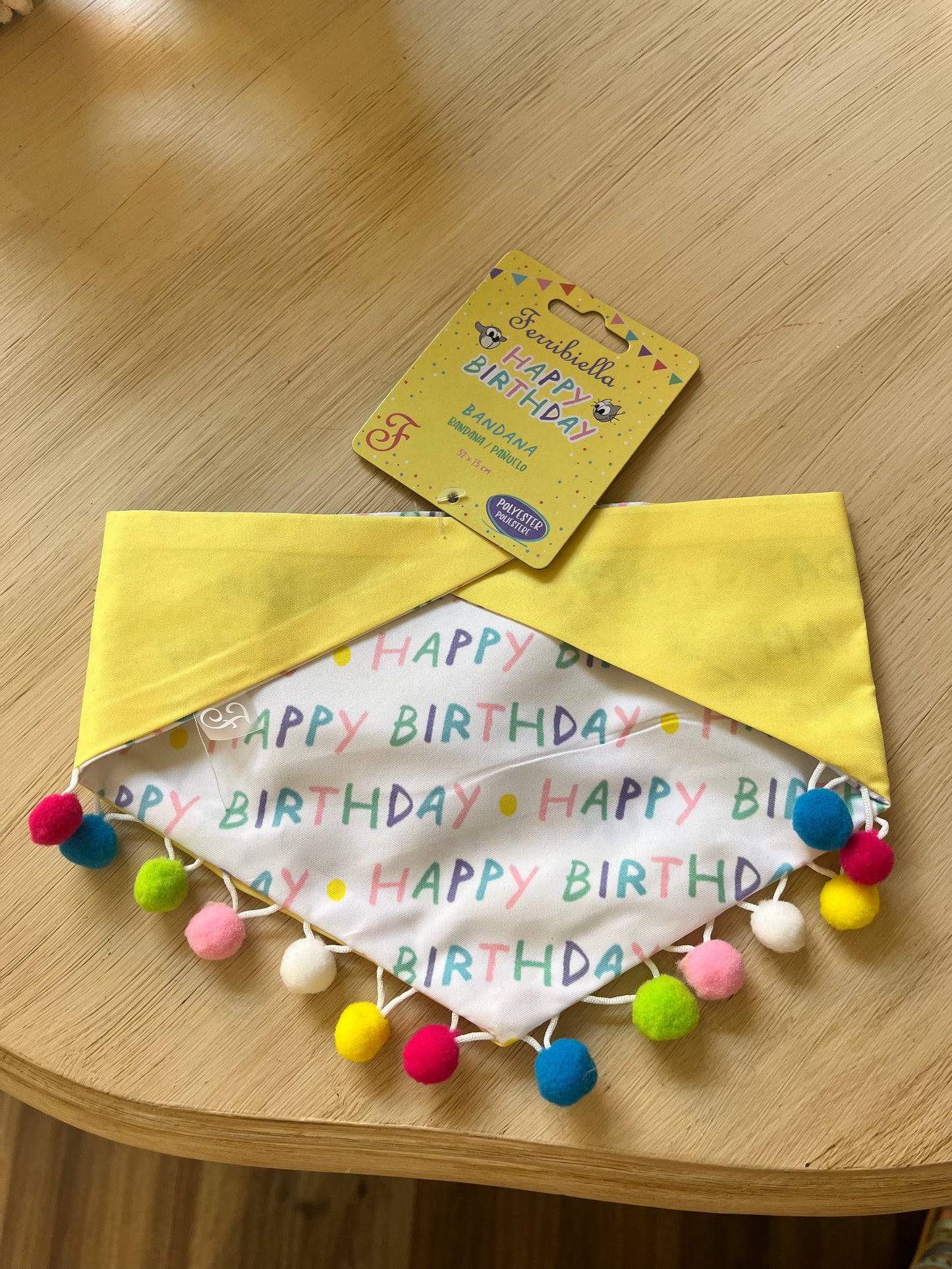 Bandana ''Happy Birthday'' - Ferribiella