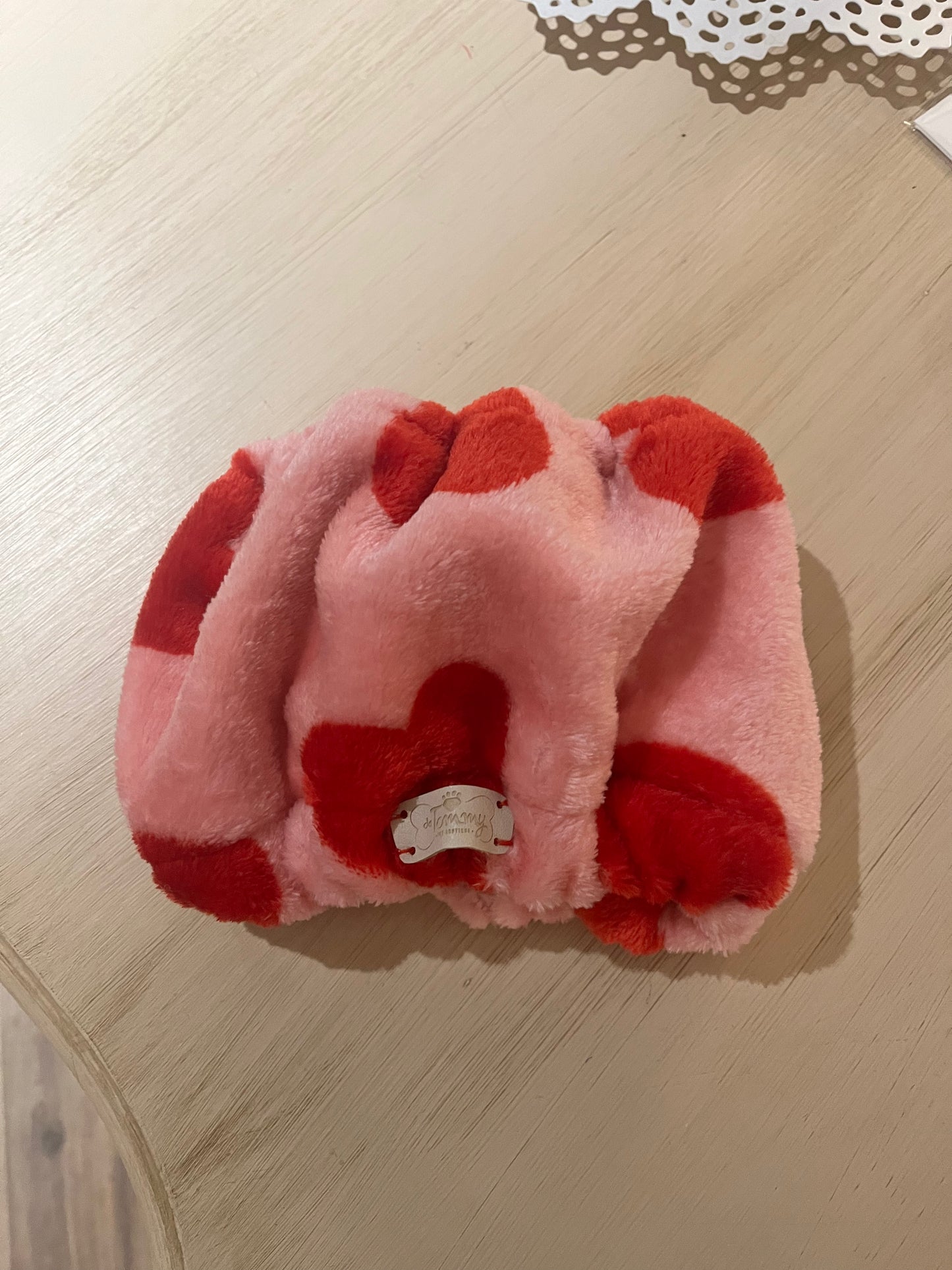 Paraorecchie / Scaldacollo Pile con Cuori - Da Tommy