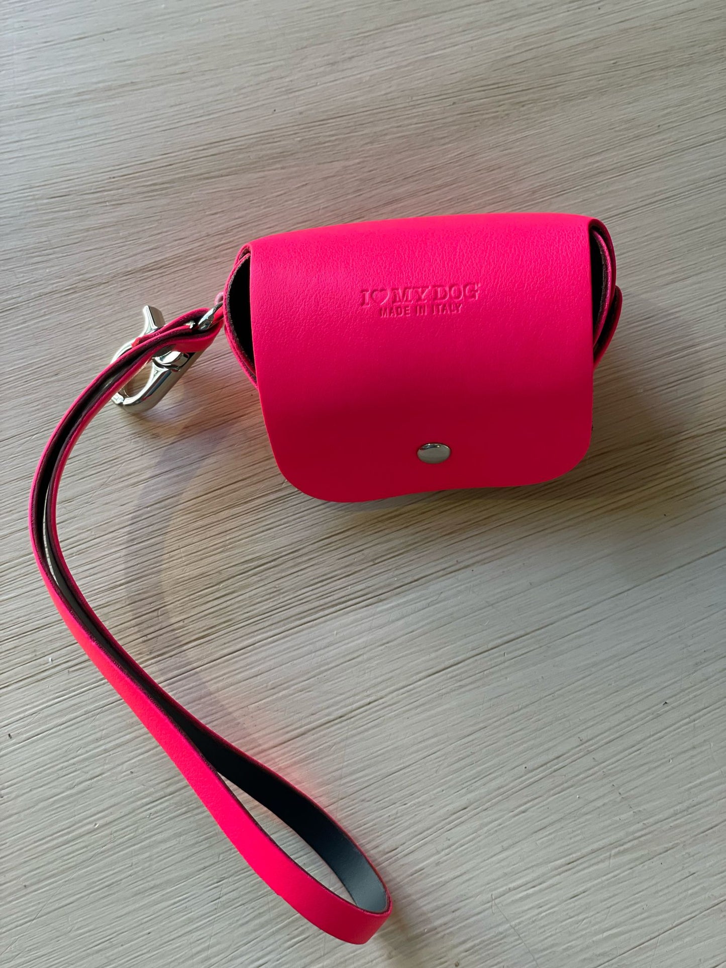 Porta Sacchetti in Eco pelle - I Love My Dog