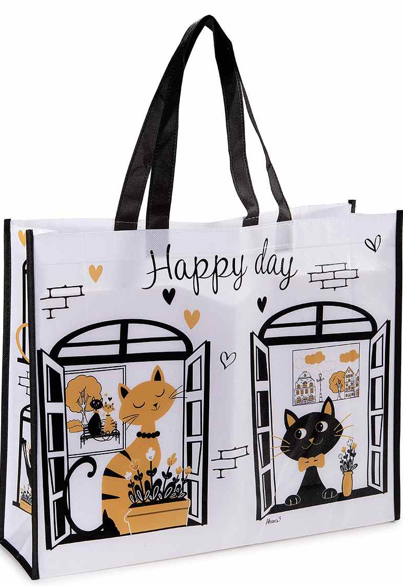 Borsa Rigida "French Pretty Cats" - Art From Italy