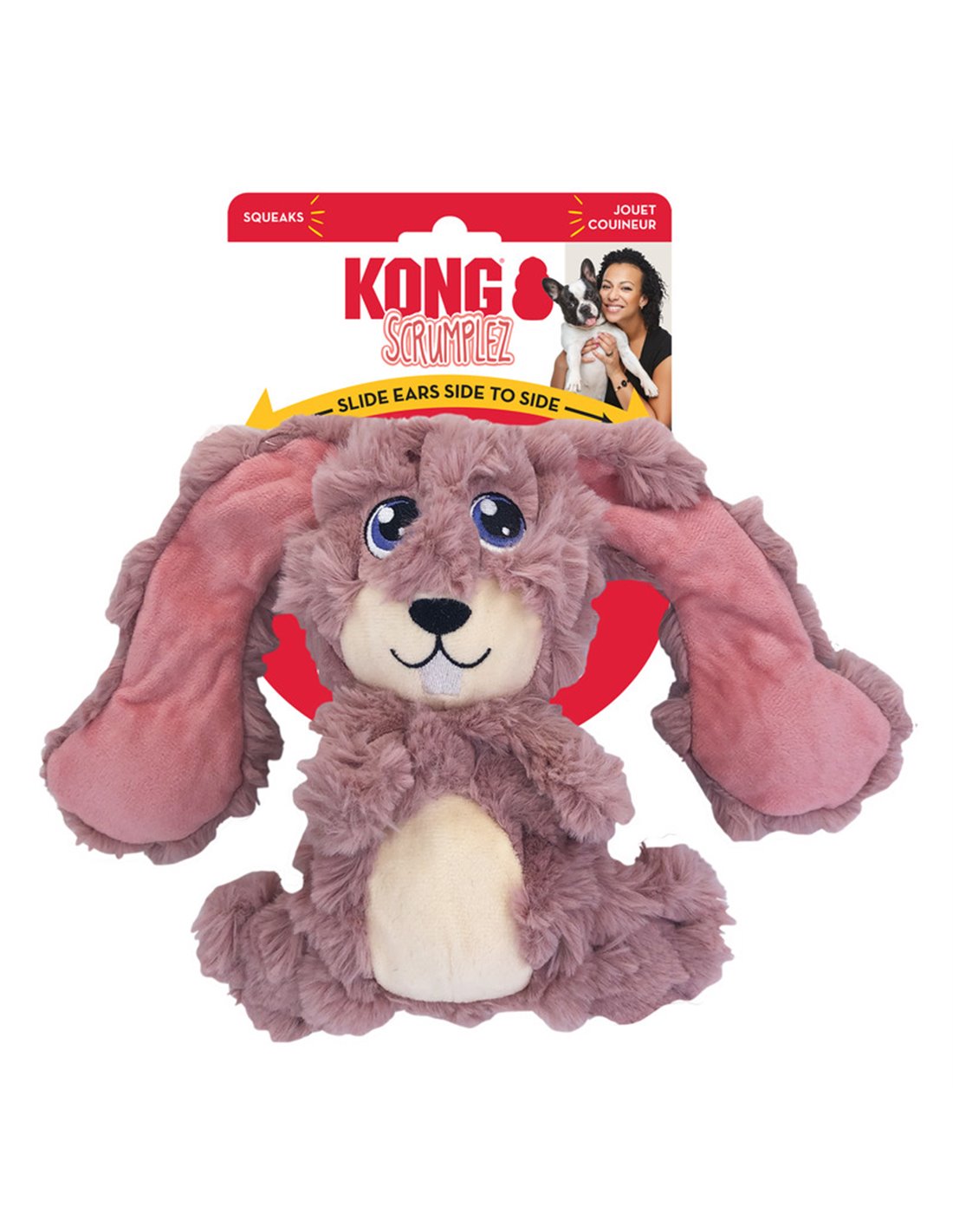 Gioco peluche "Scrumplez Coniglietto" - Kong