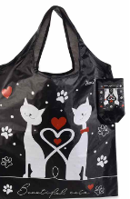 Borsa richiudibile "Pretty Cat" - Art From Italy