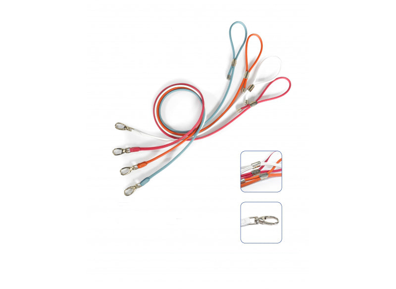 Guinzaglio tubolare in pelle di vitello nappato - La Cinopelca