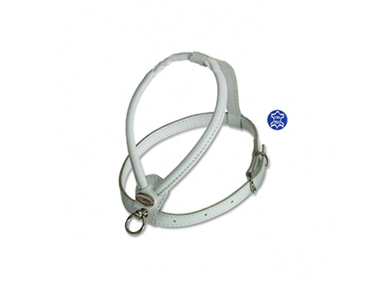 Pettorina in pelle di vitello nappato per cani, collezione fashion Cinopelca