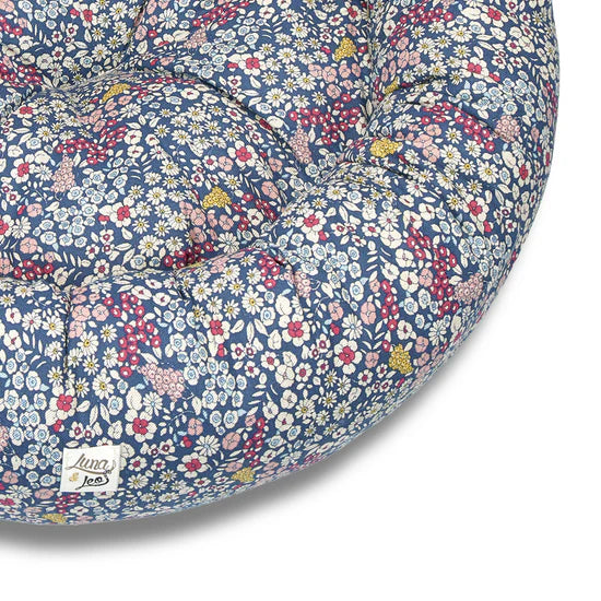 Cuccia Tonda Premium "Fiorellini Blu" - Leo&Luna