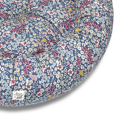 Cuccia Tonda Premium "Fiorellini Blu" - Leo&Luna