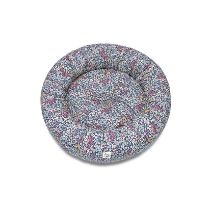 Cuccia Tonda Premium "Fiorellini Blu" - Leo&Luna
