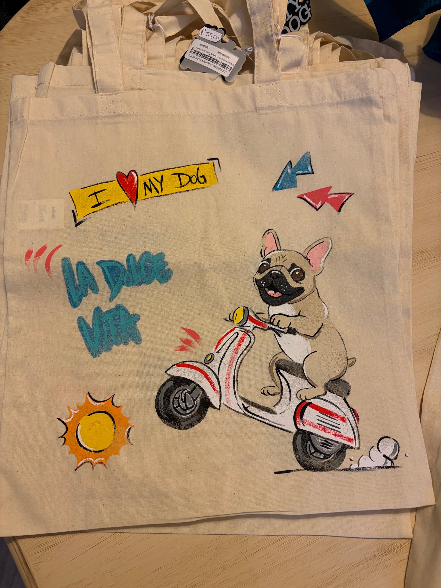 Borsa Shopper "Handmade For U" - I Love My Dog