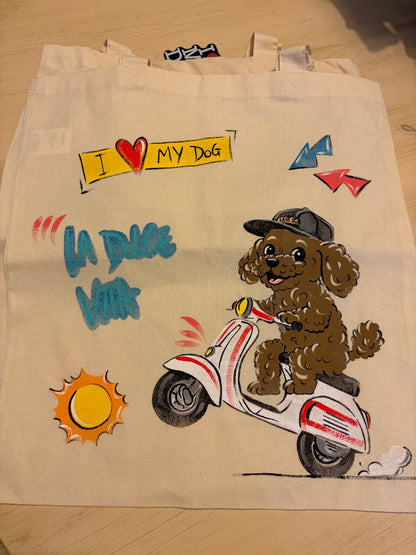 Borsa Shopper "Handmade For U" - I Love My Dog