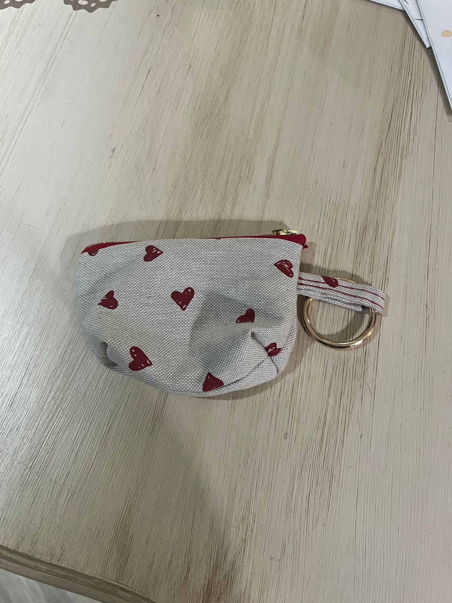Portasacchetti in tessuto Beige con Cuoricini - Da Tommy Pet Boutique