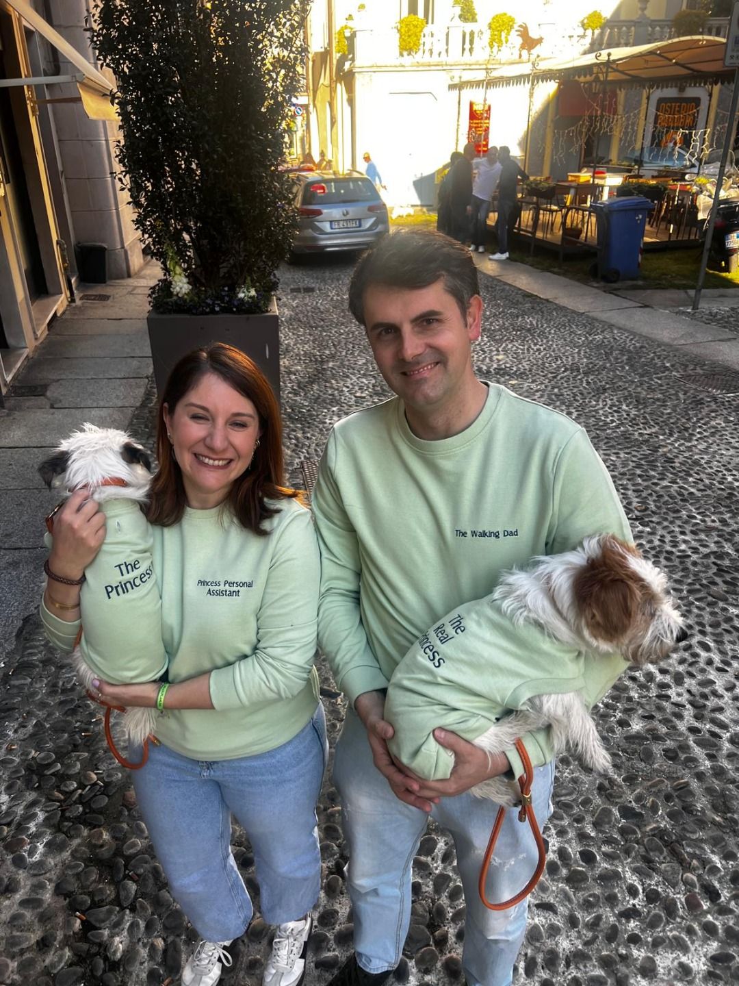 Felpa felpa coordinata e su misura - Da Tommy Pet Boutique & Violante