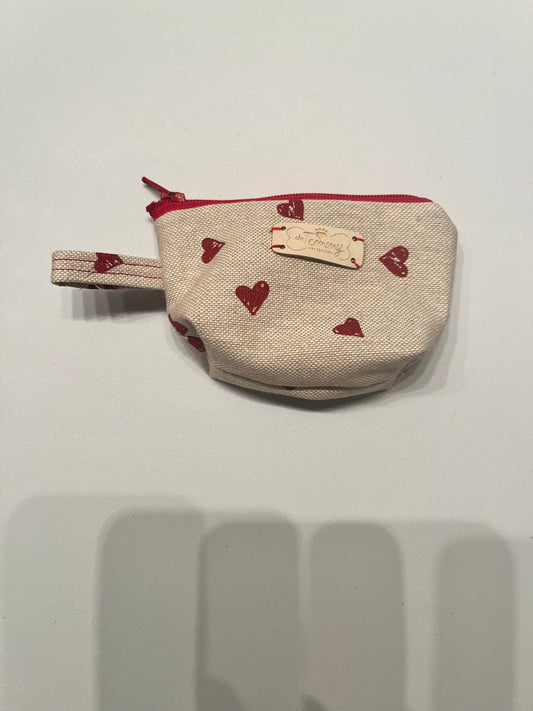 Portasacchetti in tessuto Beige con Cuoricini - Da Tommy Pet Boutique