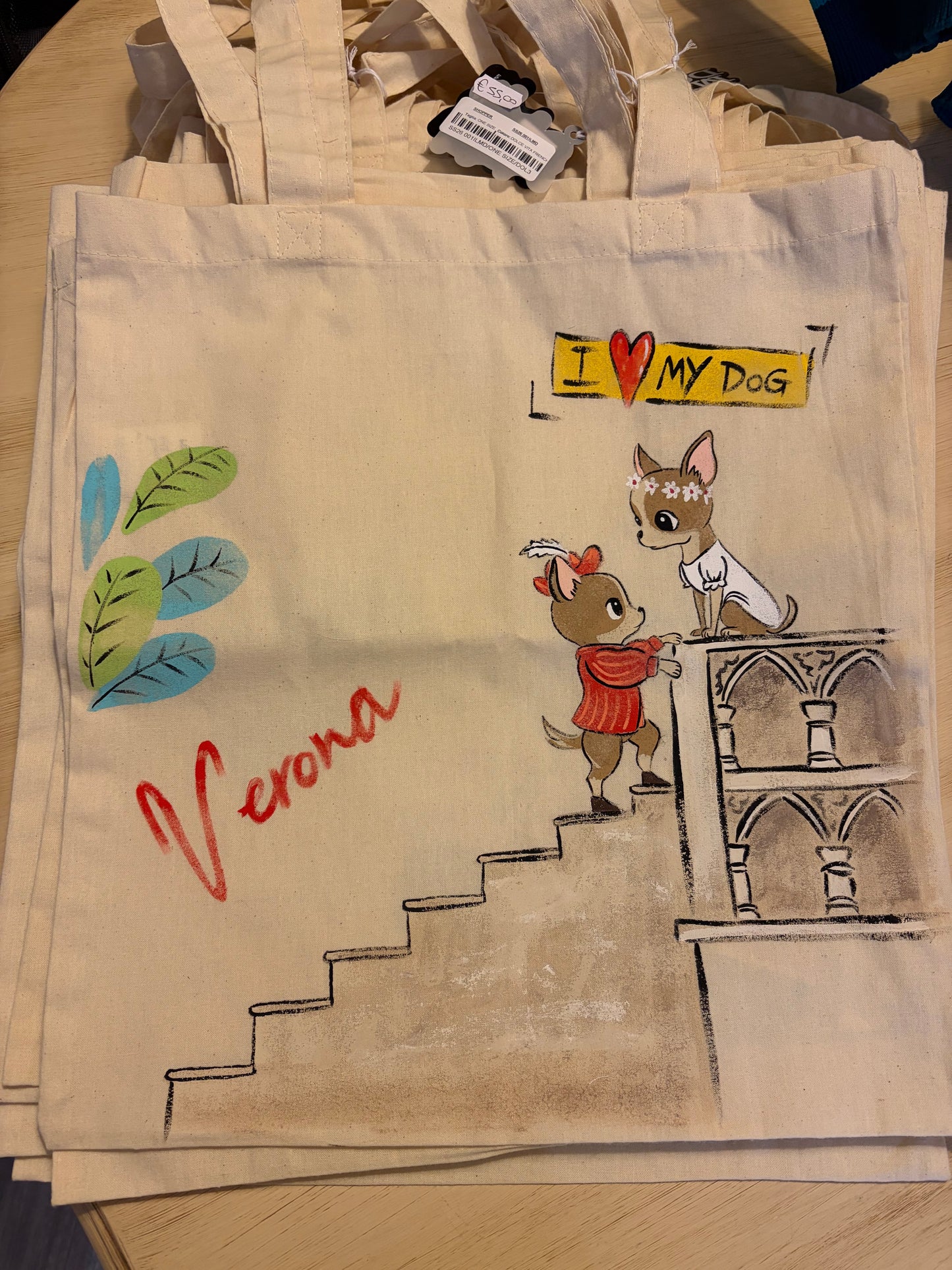 Borsa Shopper "Handmade For U" - I Love My Dog