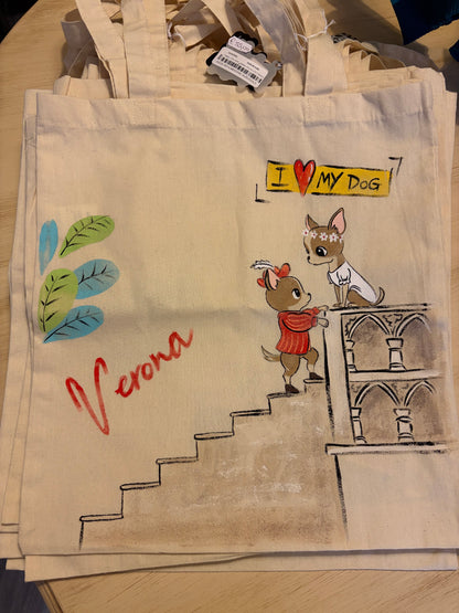 Borsa Shopper "Handmade For U" - I Love My Dog