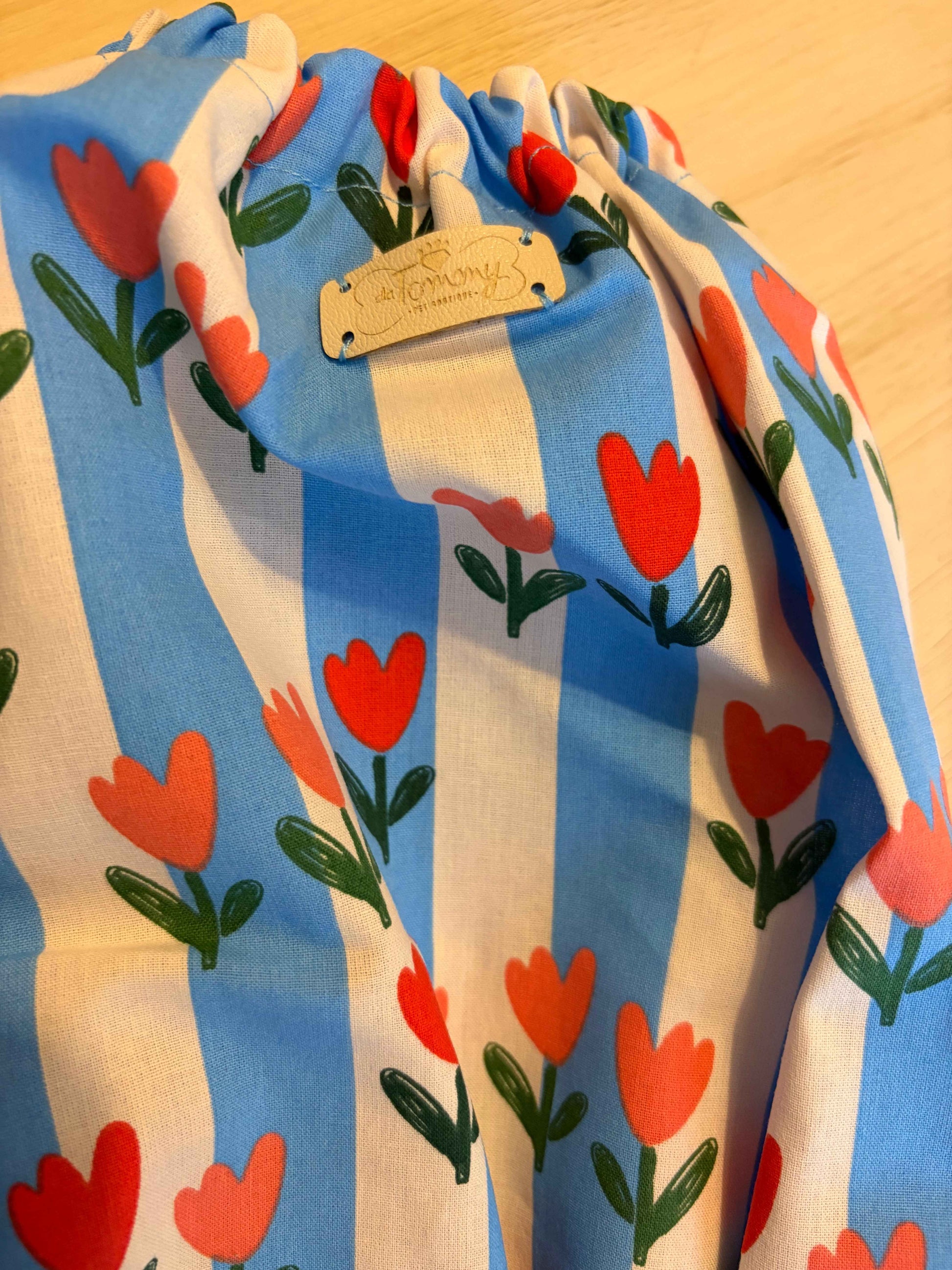 Paraorecchie Estivi in Cotone "Tulips"  - Da Tommy Pet Boutique