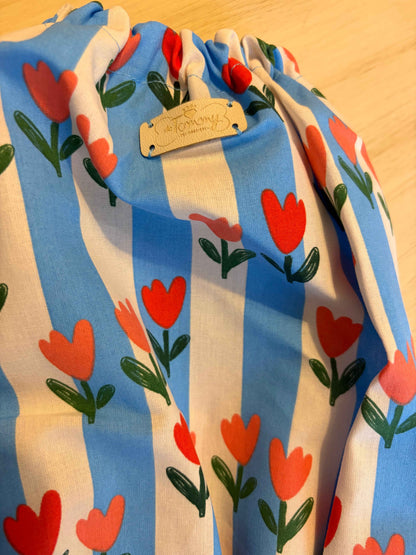 Paraorecchie Estivi in Cotone "Tulips"  - Da Tommy Pet Boutique