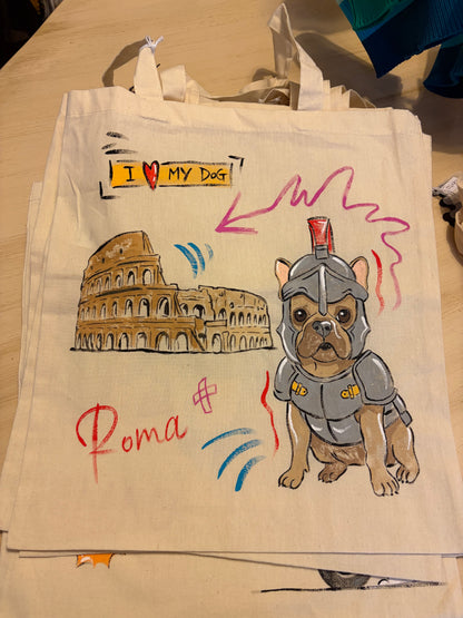 Borsa Shopper "Handmade For U" - I Love My Dog