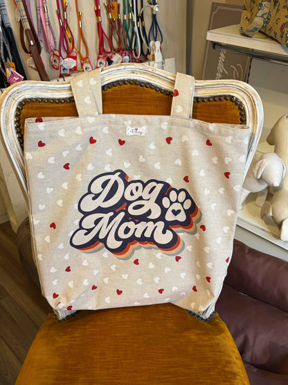 Borsa Shopper fondo a cuori + Mom - da Tommy Pet Boutique