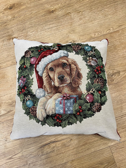 Cuscino arredo natalizio  con imbottitura 50x50 - da Tommy Pet Boutique