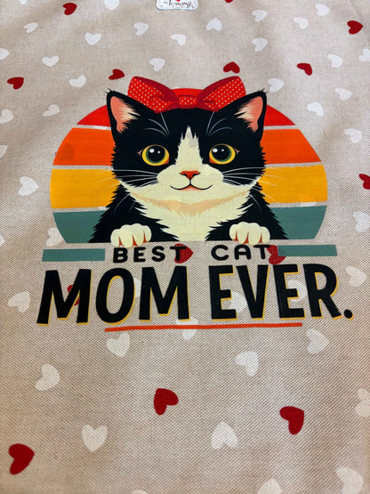 Borsa Shopper fondo a cuori + Mom - da Tommy Pet Boutique