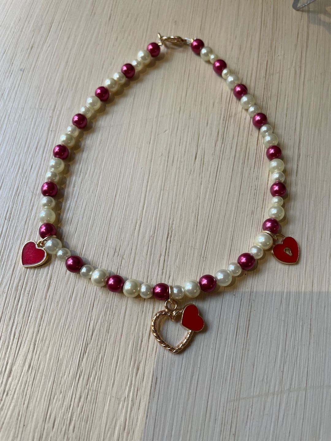 Collarino Estetico “White and Red Pure Love” - Da Tommy Pet Boutique