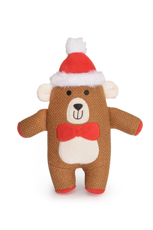 Gioco Orsetto Natalizio con squeaker - Camon