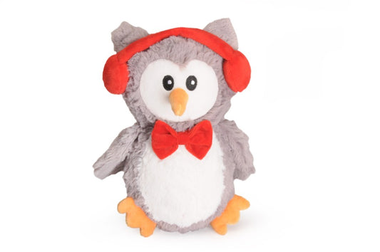 Gioco Gufo Natalizio frusciante e con squeaker  - Camon