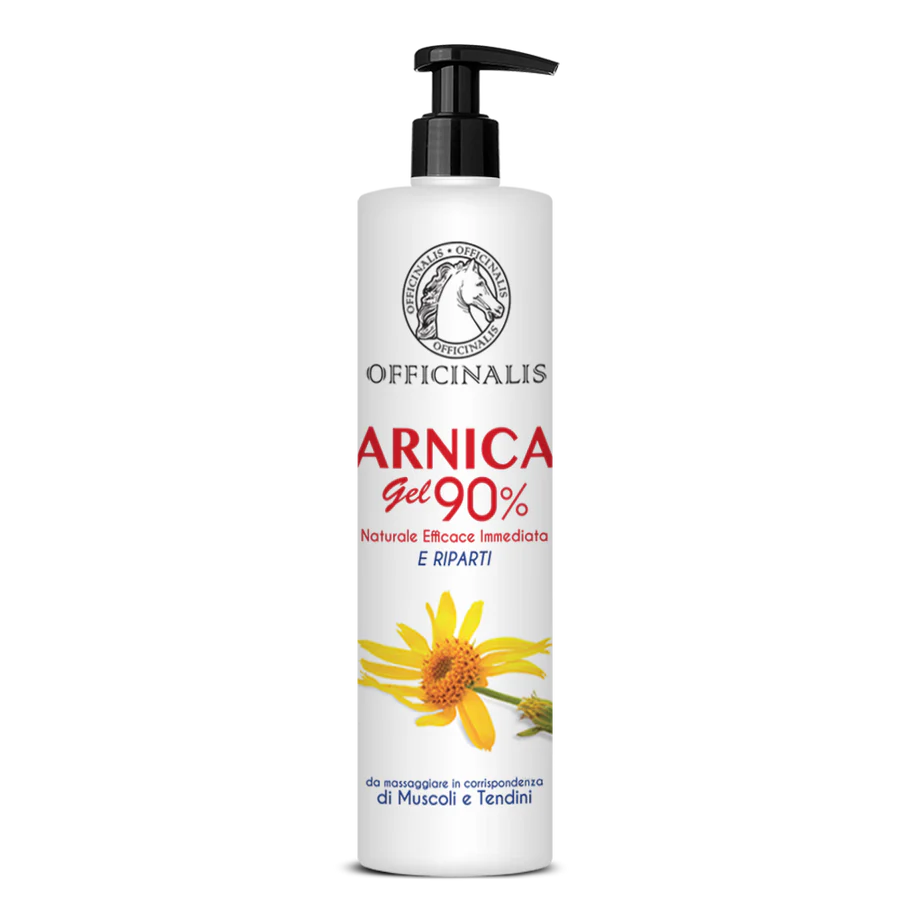 Arnica Gel Officinalis 90% per dolori muscolari e tendinei, uso umano e veterinario