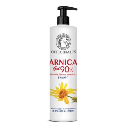 Arnica Gel Officinalis 90% per dolori muscolari e tendinei, uso umano e veterinario