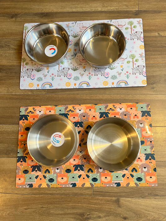 Set Sottociotola magnetico + ciotoline - Da Tommy Pet Boutique