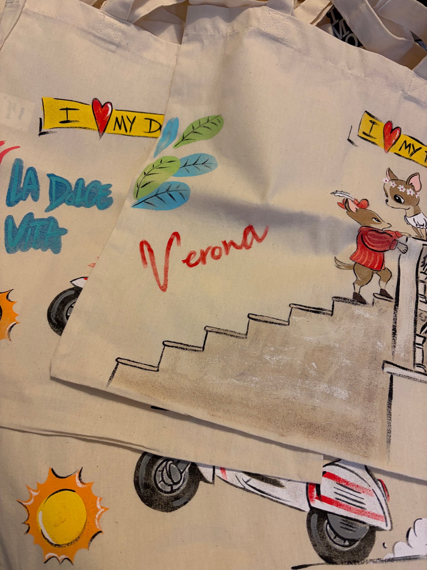 Borsa Shopper "Handmade For U" - I Love My Dog