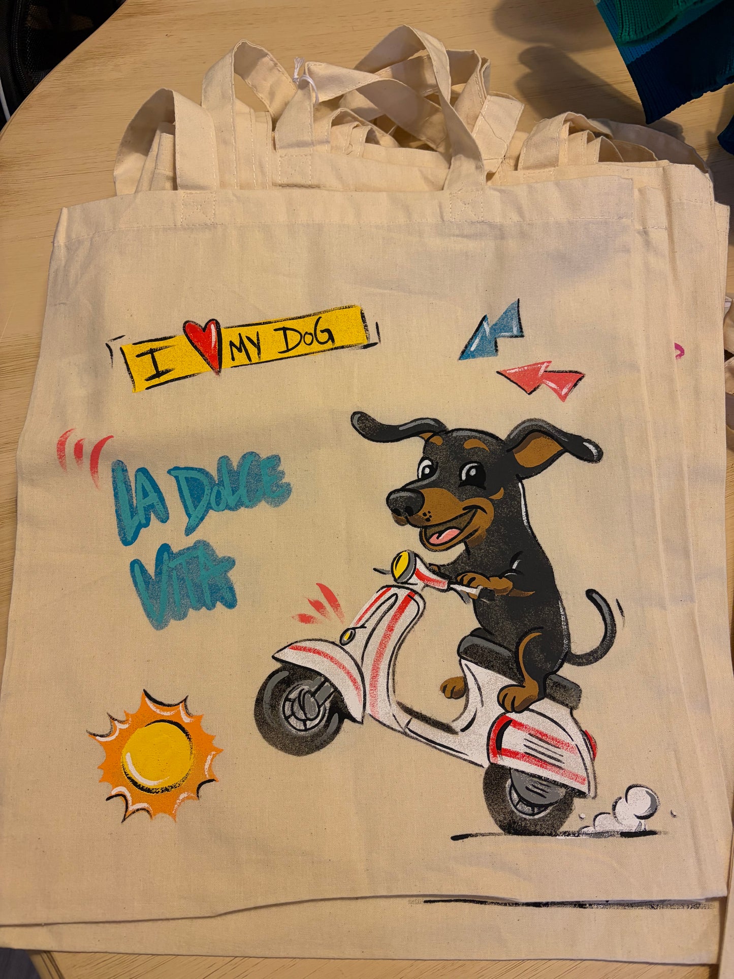 Borsa Shopper "Handmade For U" - I Love My Dog