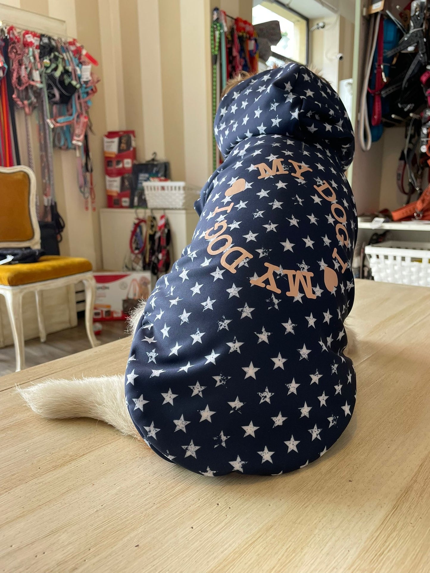 Cane  con felpa I Love My Dog – abbigliamento per cani alla moda
