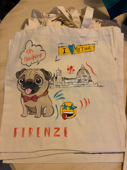 Borsa Shopper "Handmade For U" - I Love My Dog