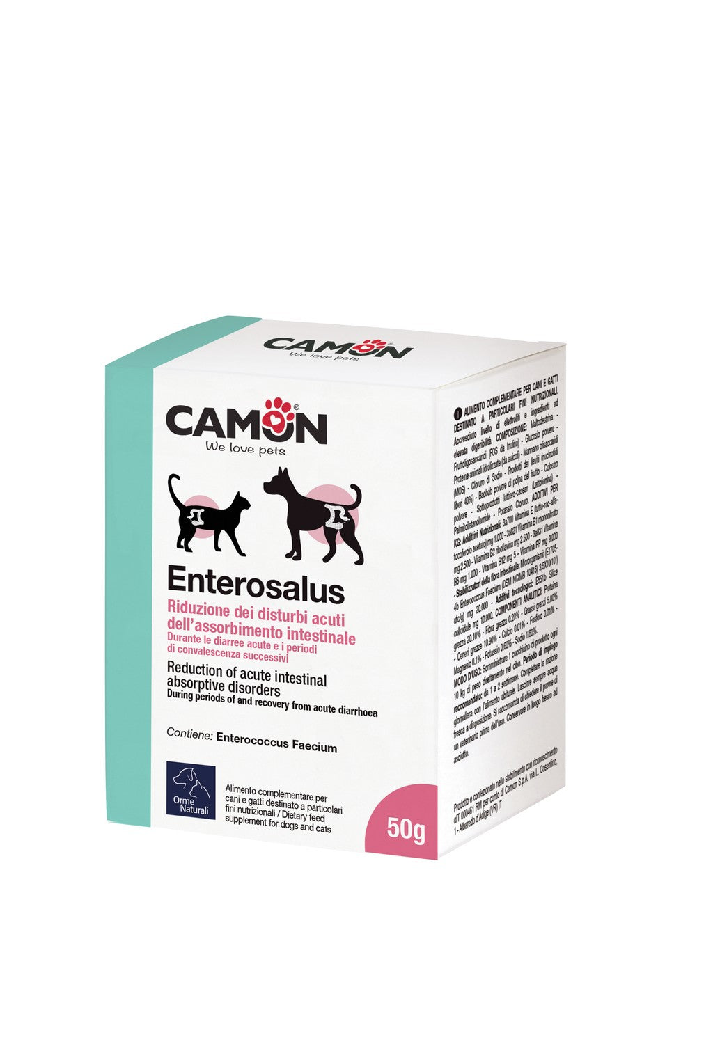 Enterosalus polvere 50g – integratore intestinale per cani e gatti

