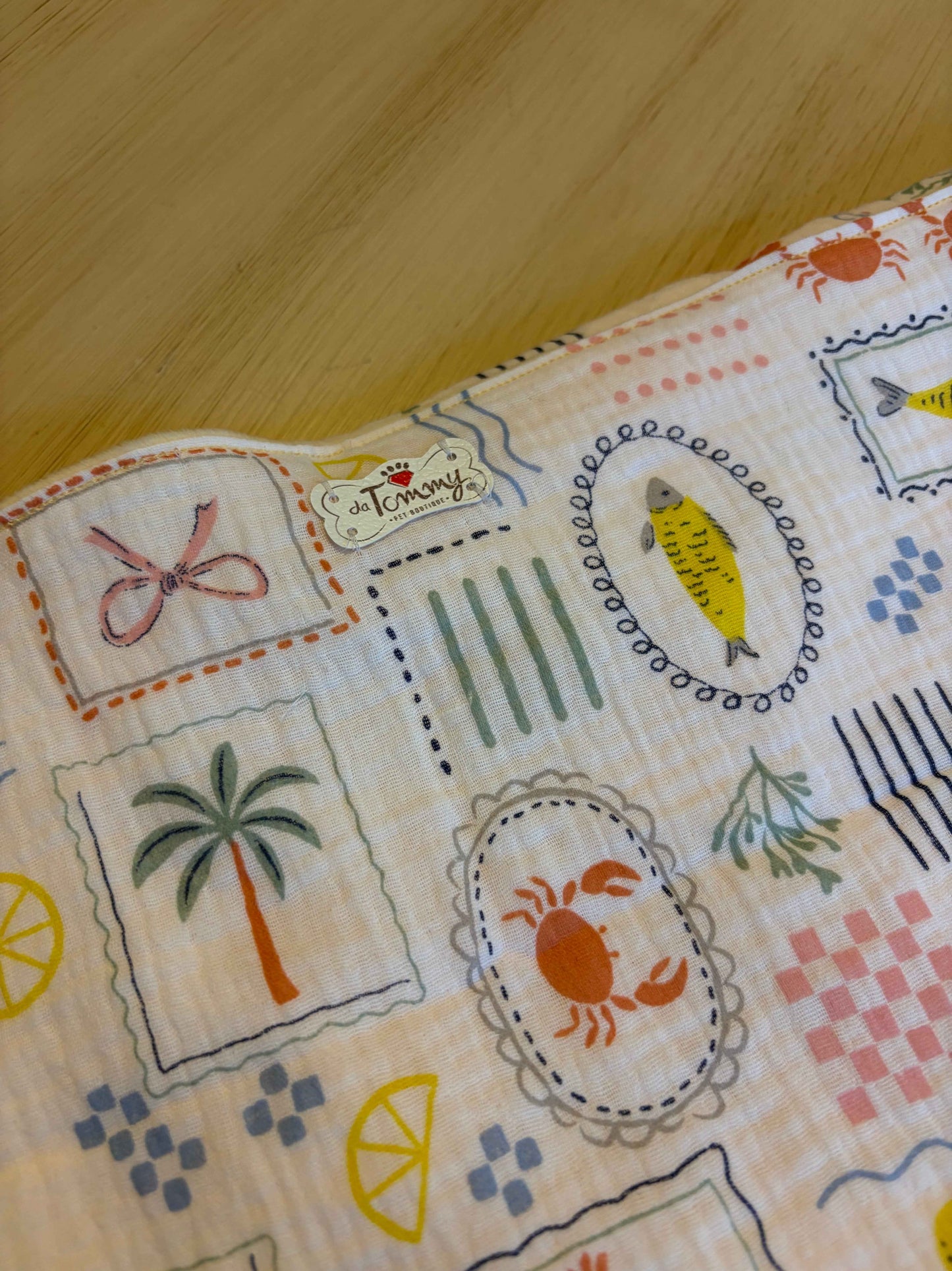 Copertina double pile leggero/mussola "La Dolce Vita" - Da Tommy Pet Boutique