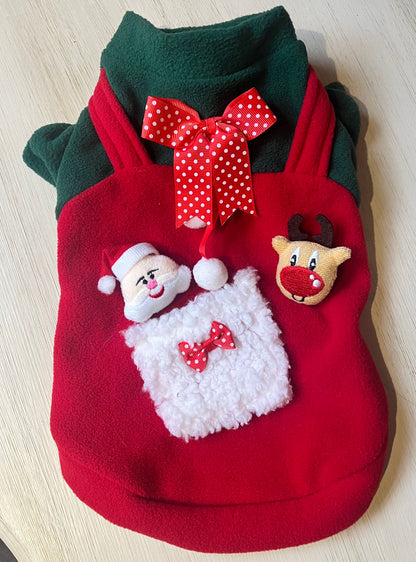 Salopette di Natale con applicazioni removibili - Farm Company