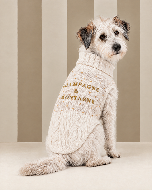 Maglioncino "Champagne e Montagne" - My Dog - ULTIME TAGLIE!!!