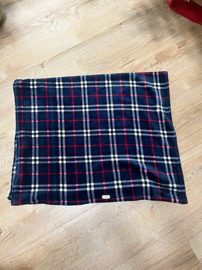 Copertina Super Soft in pile "tartan blu" -  Da Tommy Pet Boutique