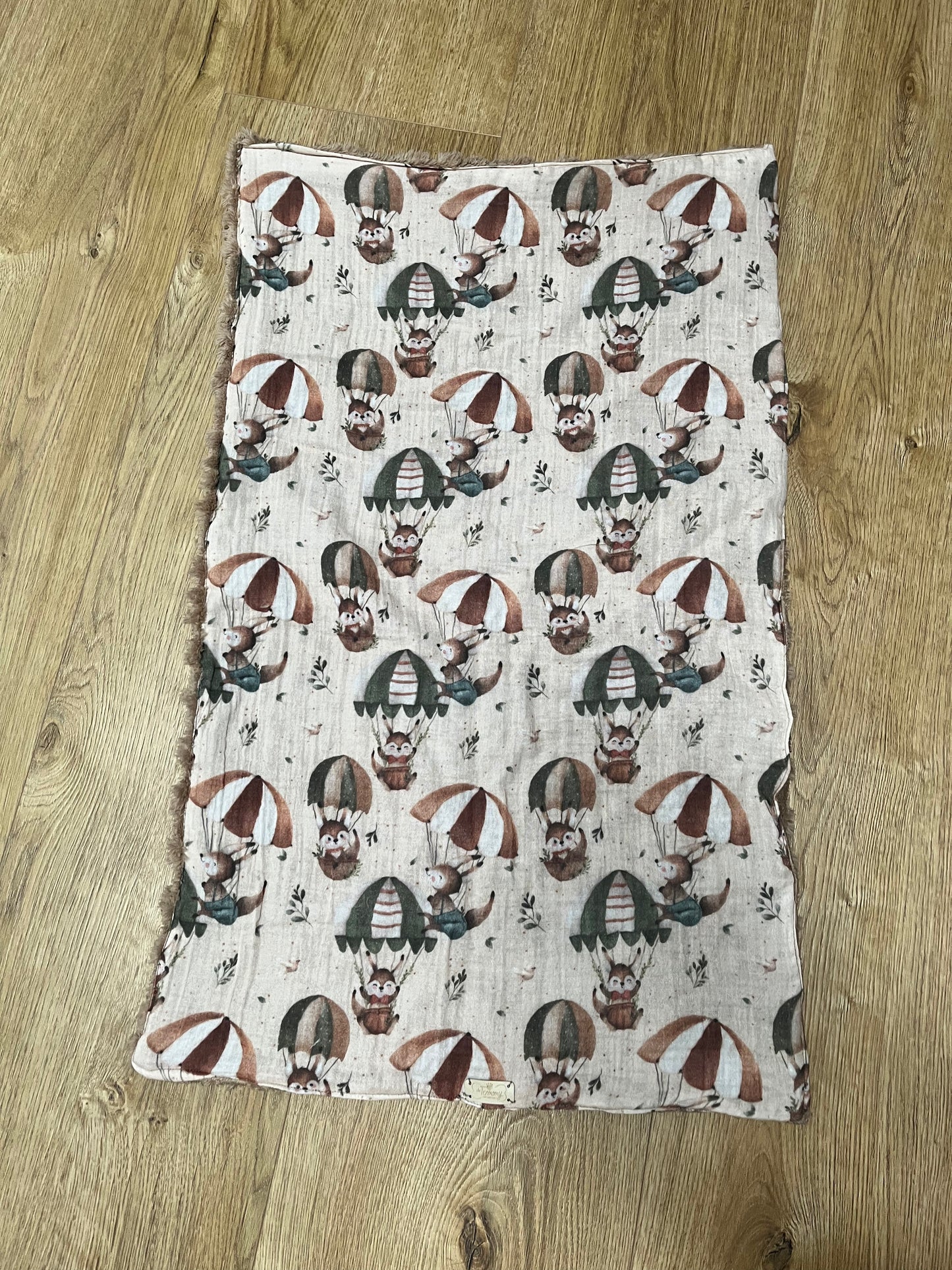 Copertina double pile spesso con losanghe e mussola  - Da Tommy Pet Boutique