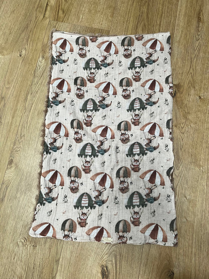 Copertina double pile spesso con losanghe e mussola  - Da Tommy Pet Boutique