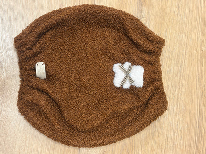 Paraorecchie / Scaldacollo Teddy con applicazione - Da Tommy Pet Boutique